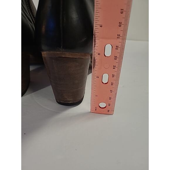 Bed Stu Yell Bootie Women Size 8 Leather Ankle Boot Brown Two Toned Side Zip - Picture 7 of 12